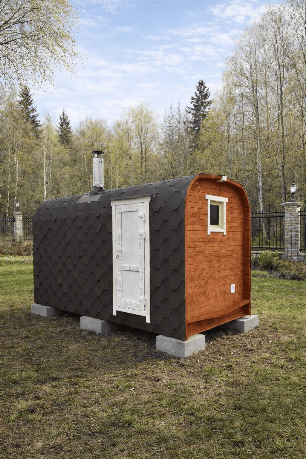 Баня-бочка «Квадро»