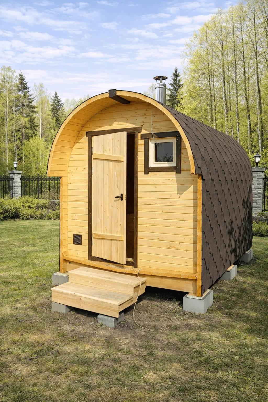 Баня-бочка «Радуга»